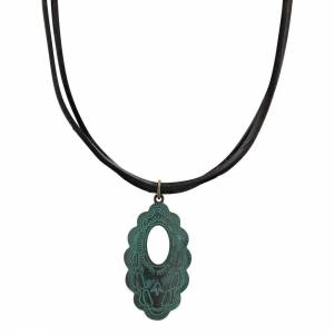 Montana Silversmiths Scalloped Window Bronze Attitude Necklace