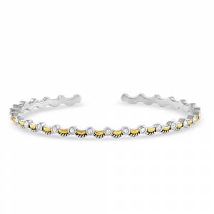 Montana Silversmiths Montana Gold Crystal Cuff Bracelet