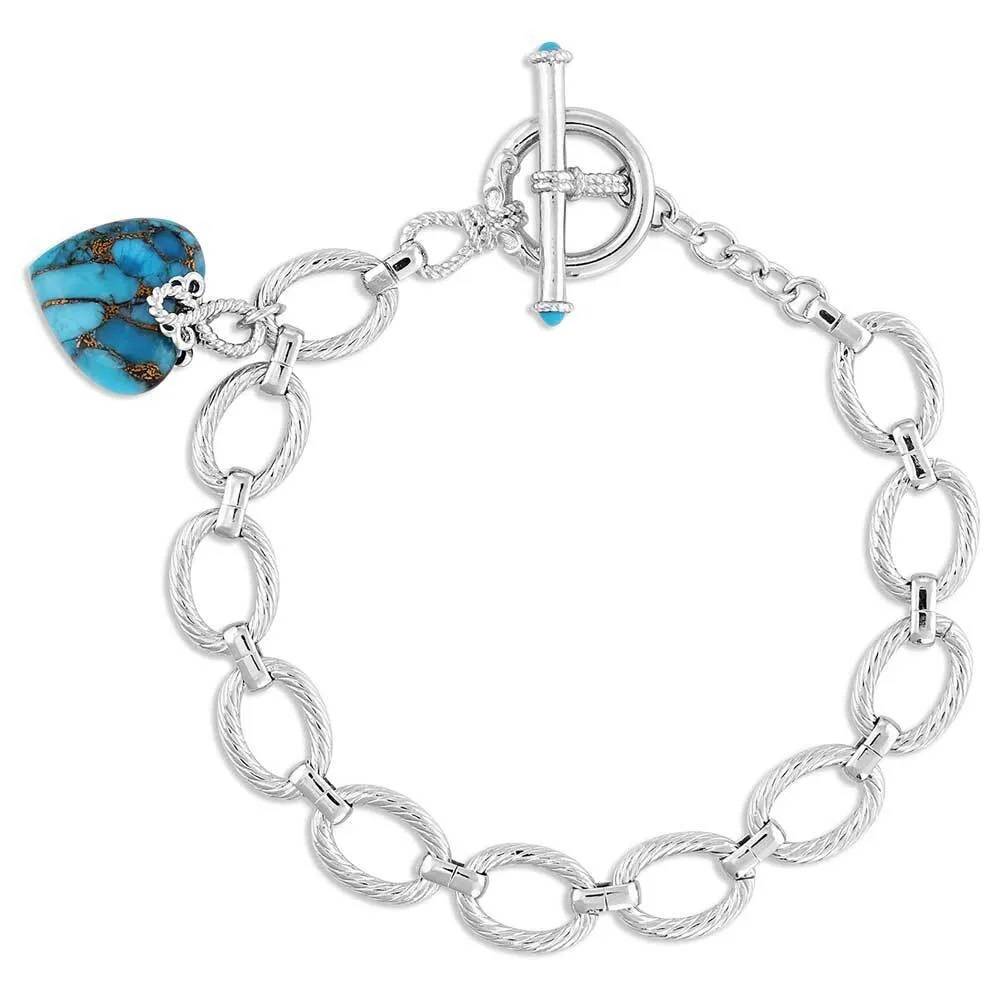 Montana Silversmiths Untamable Heart Of Stone Bracelet