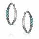 Montana Silversmiths Round N Round Turquoise Hoop Earrings