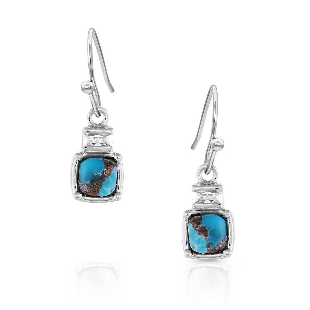 Montana Silversmiths Golden Rush Turquoise Earrings