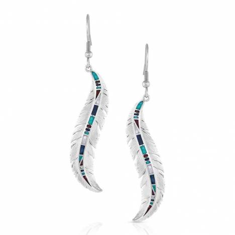 Montana Silversmiths Breaking Trail Feather Earrings