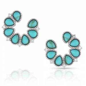 Montana Silversmiths Lucky Seven Turquoise Earrings