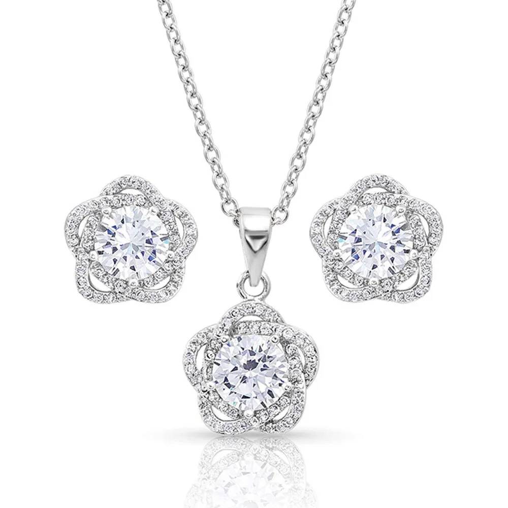 Montana Silversmiths Starlight Flower Jewelry Set