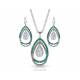 Montana Silversmiths Opal Ribbons Teardrop Jewelry Set