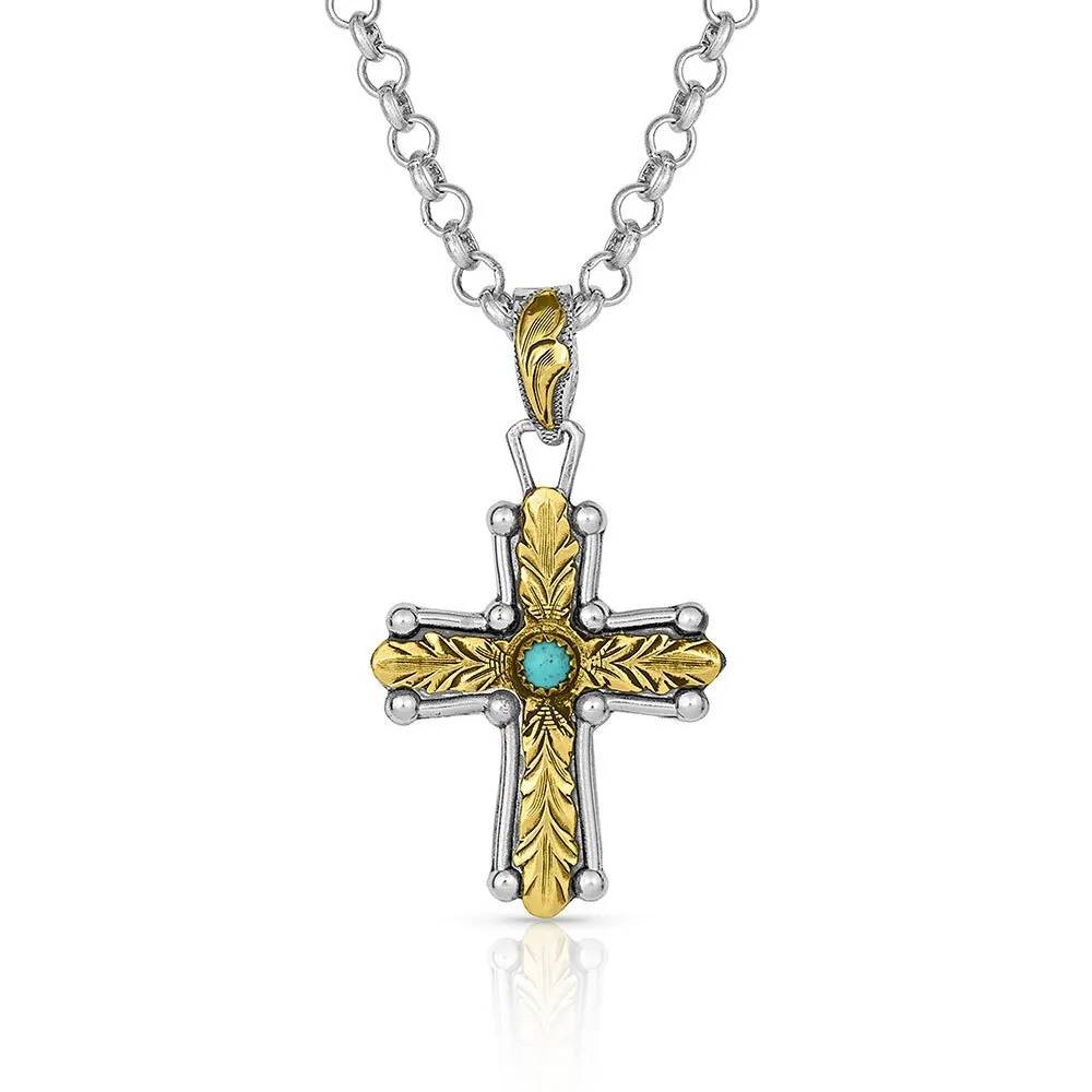 Montana Silversmiths At the Center of Faith Cross Necklace