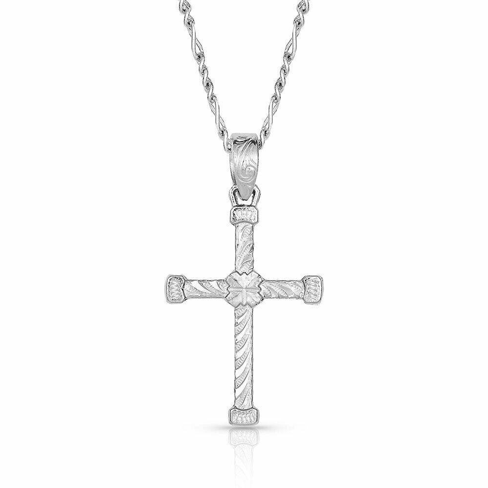 Montana Silversmiths Ornate Curled Cross Necklace