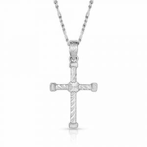 Montana Silversmiths Ornate Curled Cross Necklace