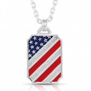 Montana Silversmiths Stars and Stripes Patriotic Necklace