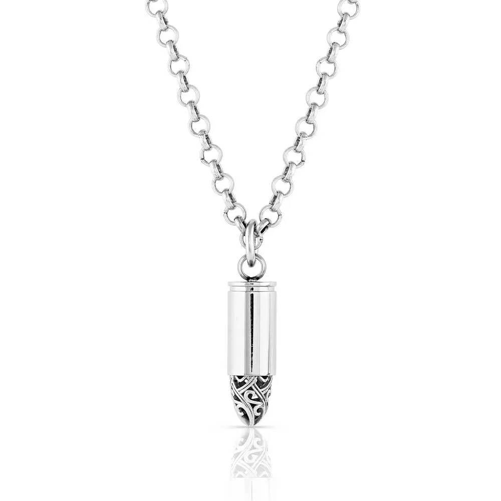 Montana Silversmiths One Filigree Shot Bullet Necklace