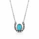 Montana Silversmiths Within Luck Turquoise Horseshoe Necklace