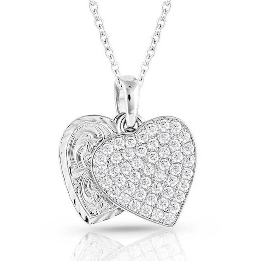 Montana Silversmiths Country Charm Crystal Love Necklace