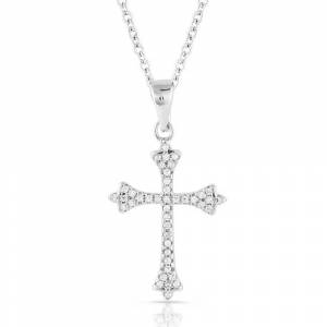 Montana Silversmiths Ethereal Crystal Cross Necklace