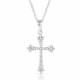Montana Silversmiths Ethereal Crystal Cross Necklace