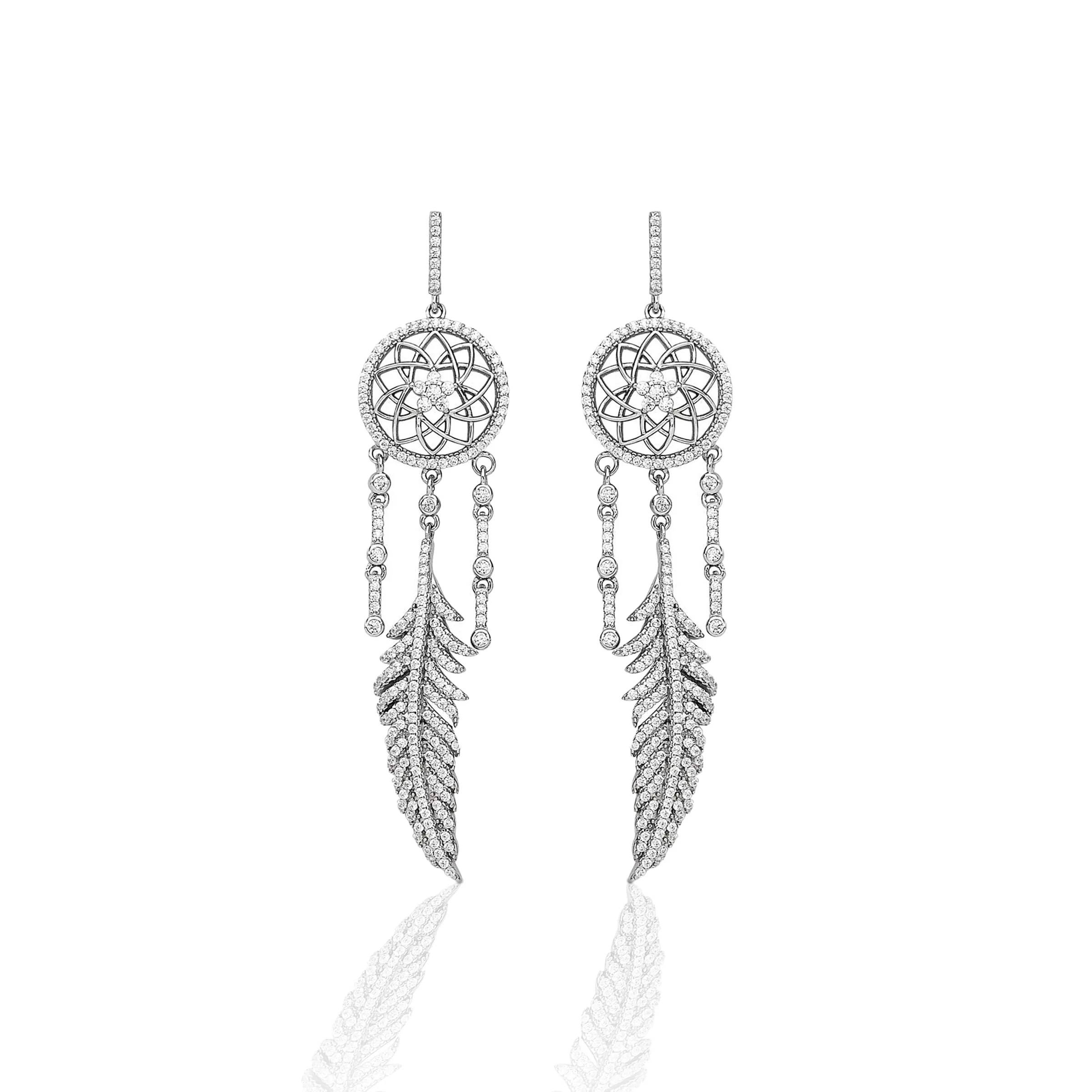 Kelly Herd Dream Catcher Dangle Earrings