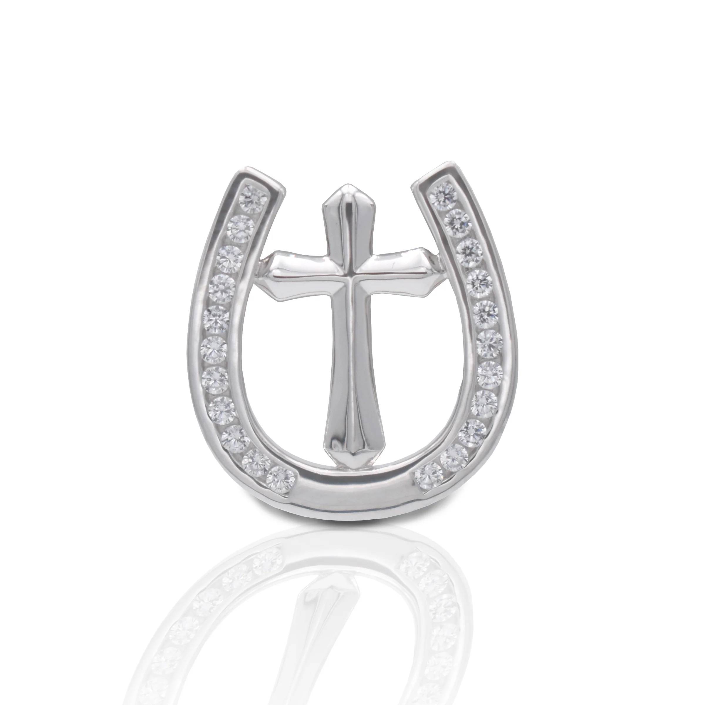 Kelly Herd Horseshoe Cross Tie Tack