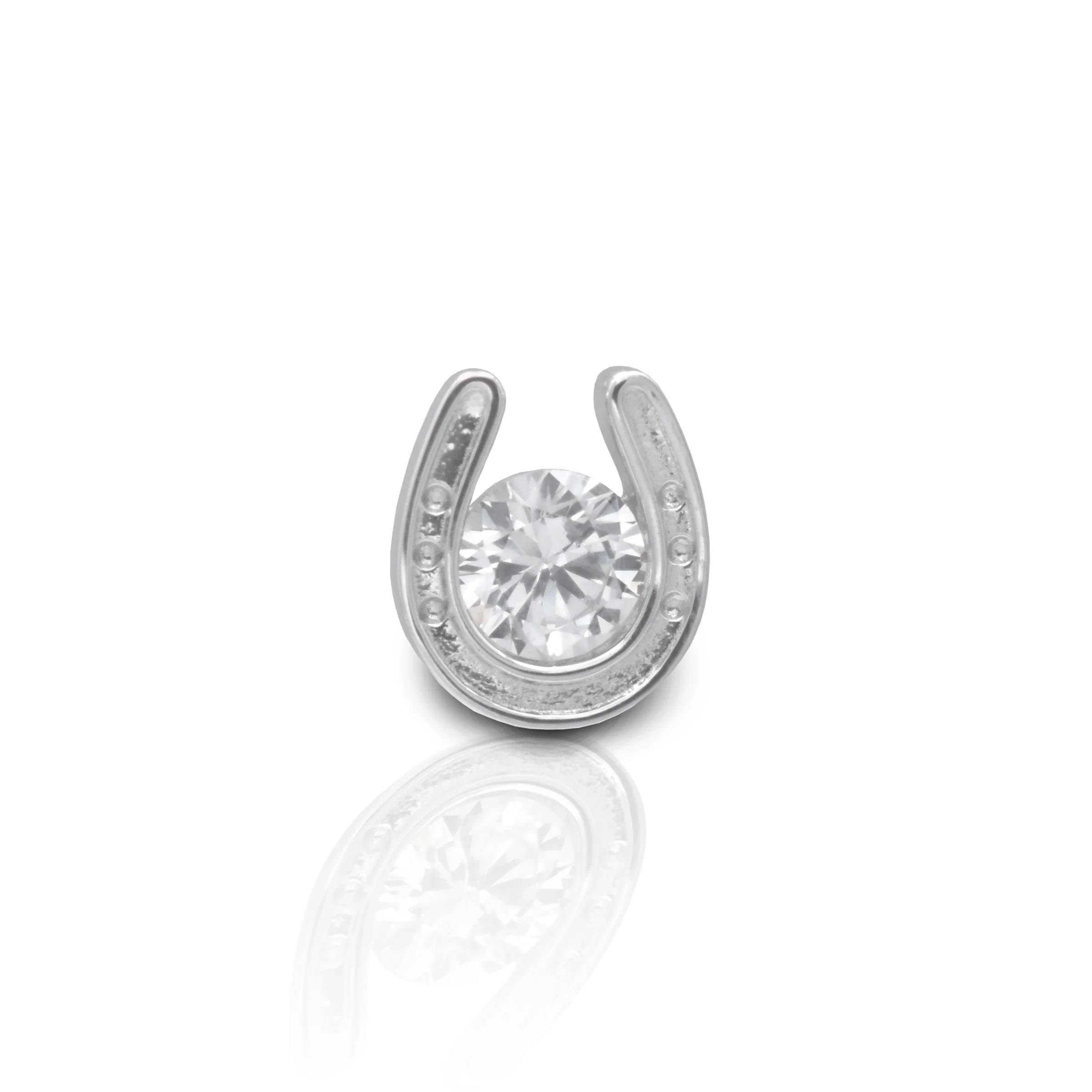 Kelly Herd Horseshoe Stud Tie Tack