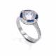 Kelly Herd Blue Spinel Halo Ring