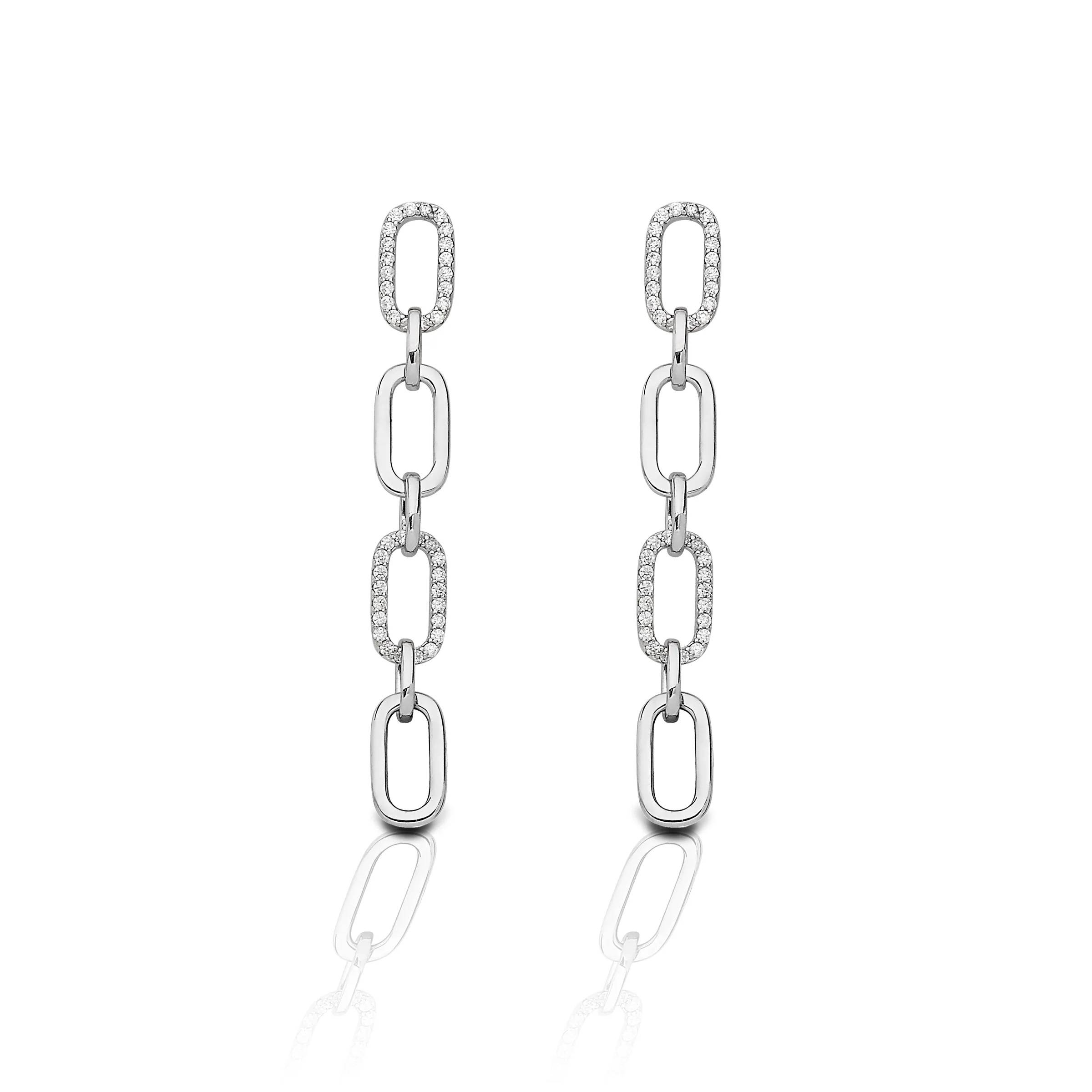 Kelly Herd 4 Link Paper Clip Earrings