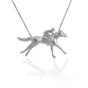 Kelly Herd Small Thoroughbred Racing Horse Pendant