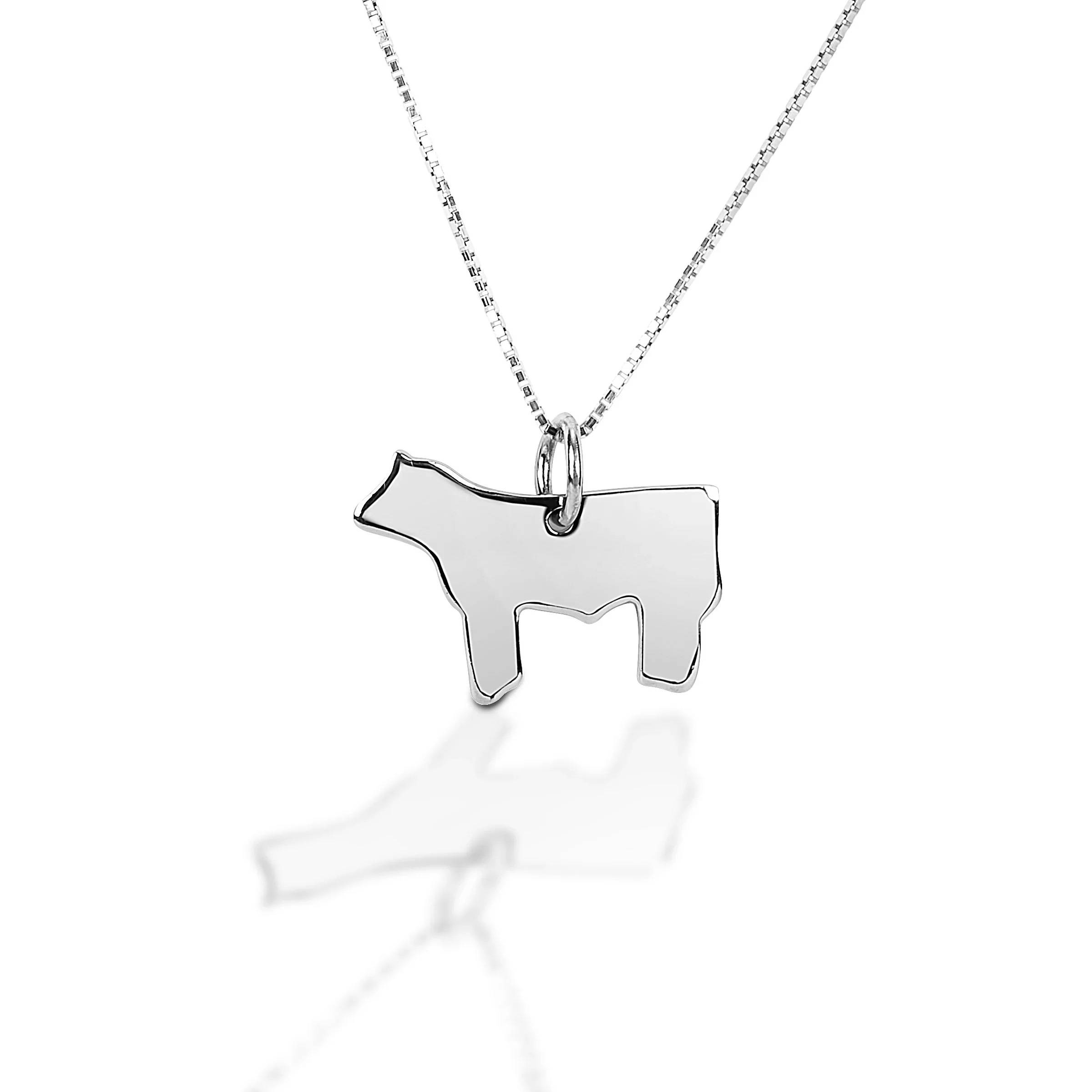 Kelly Herd Steer Silhouette Pendant