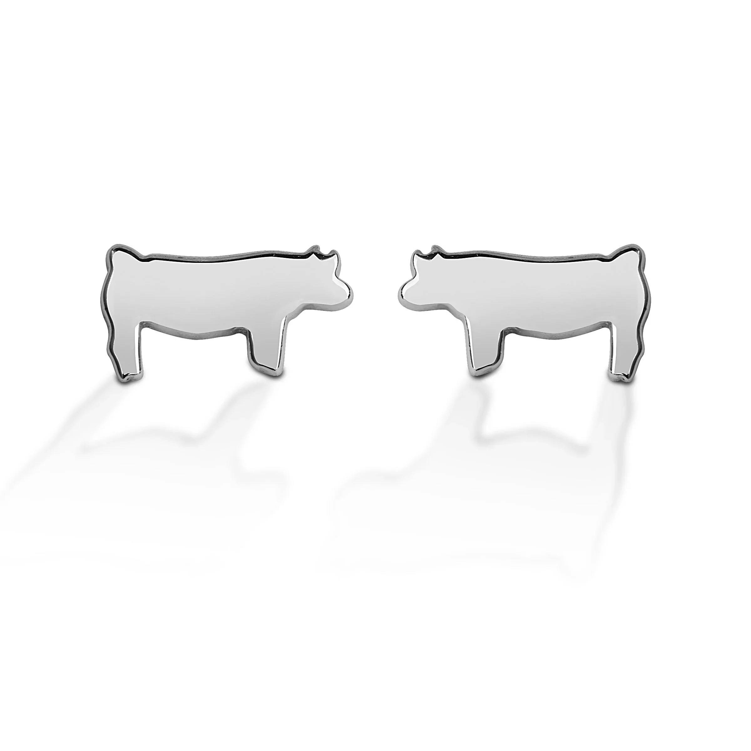 Kelly Herd Pig Silhouette Earrings