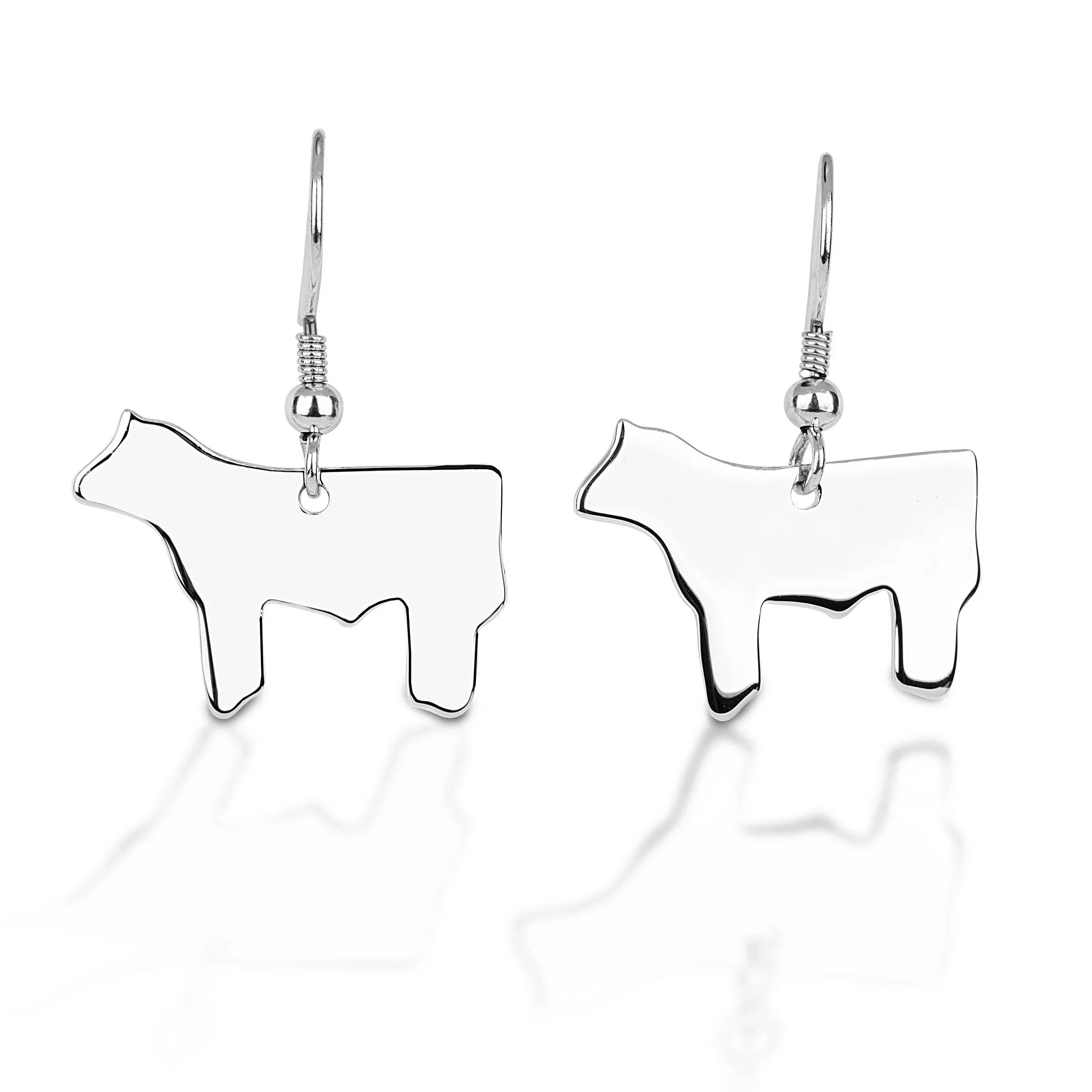 Kelly Herd Steer Hook Silhouette Earrings