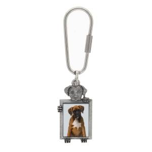 1928 Jewelry Boxer Dog Key Chain