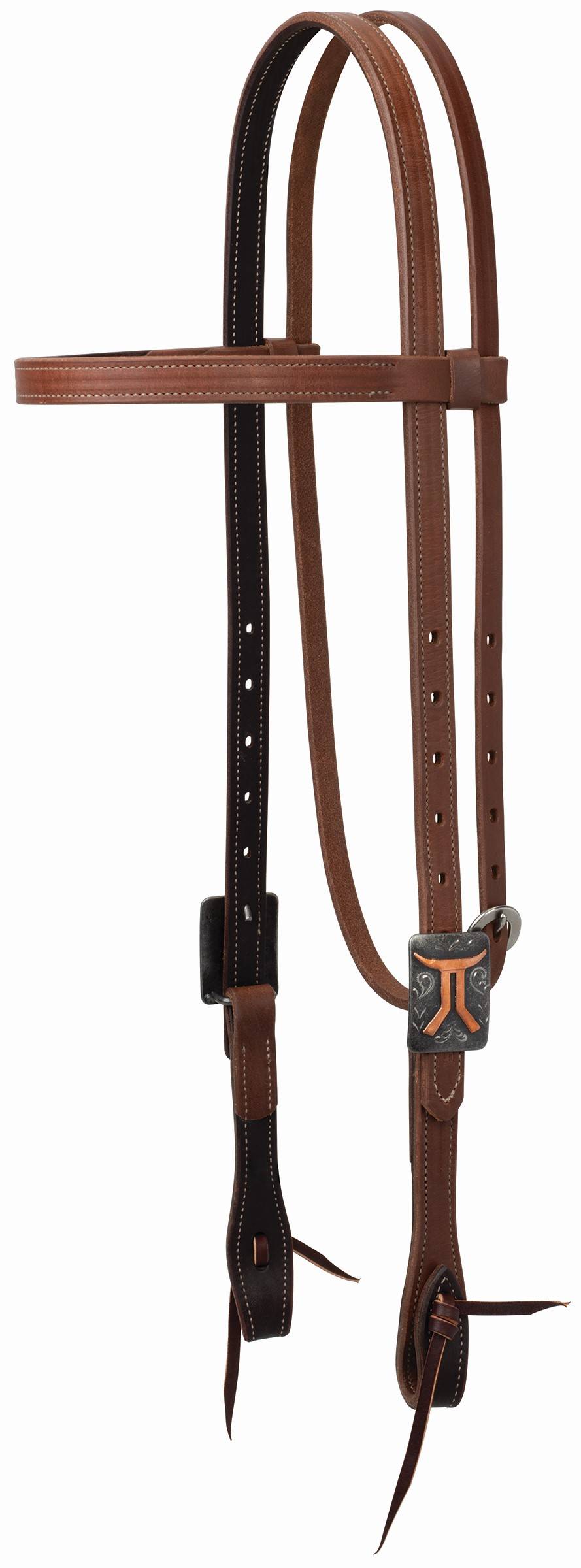 Weaver Smarty X Synergy Browband Headstall with Designer Hardware