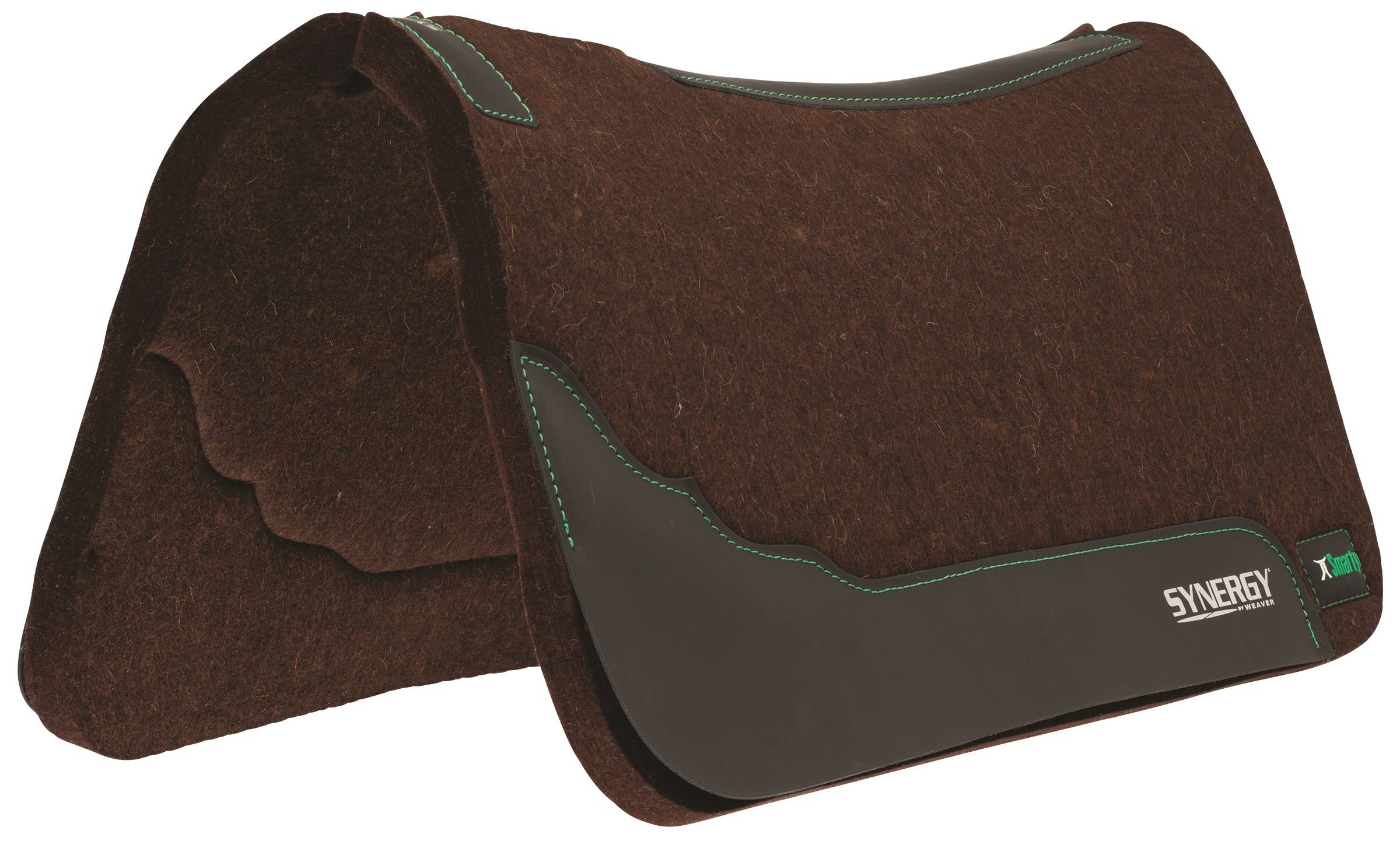 Weaver Smarty X Synergy Contoured Steam Pressed 100% Merino Wool Felt Performance 3/4" Saddle Pad