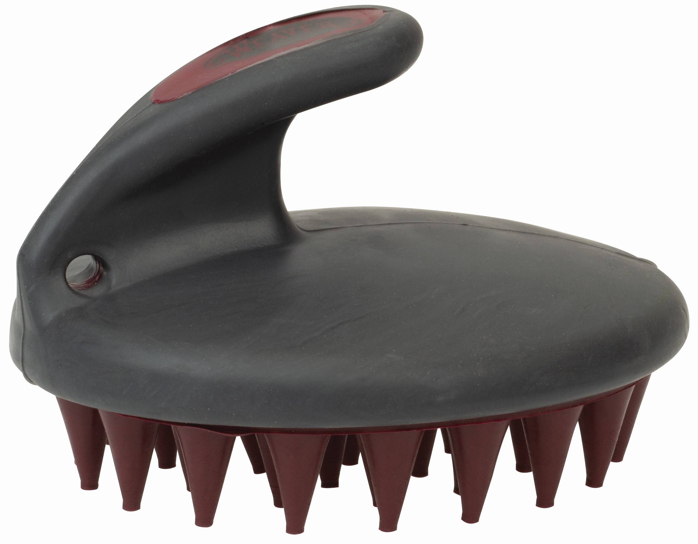 Weaver Palm Held Coarse Curry with Large Rubber Bristles