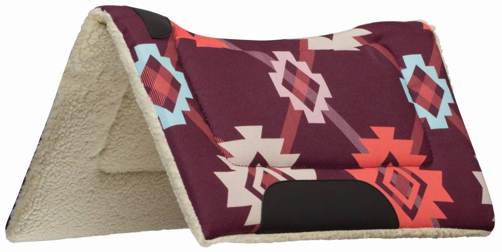 Weaver Contoured Fleece Saddle Pad Bitless Bridle HorseLoverZ