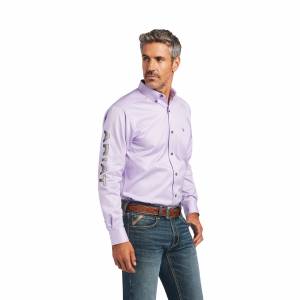 Ariat Mens Team Logo Twill Fitted Shirt