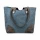 American West Annie's Secret Collection Large Zip Top Tote With Secret Compartment