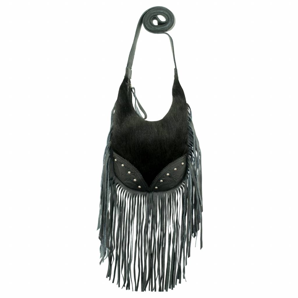 Amercian West Fringed Cowgirl Hobo Crossbody Bag