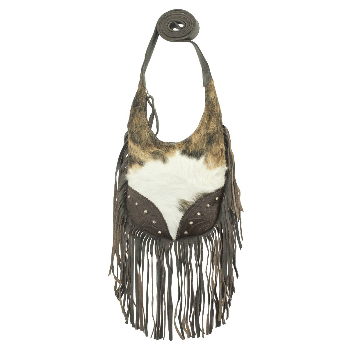 Amercian West Fringed Cowgirl Hobo Crossbody Bag