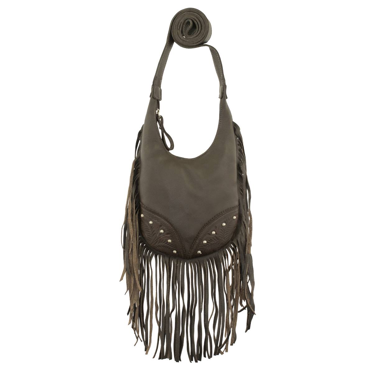 Amercian West Fringed Cowgirl Hobo Crossbody Bag