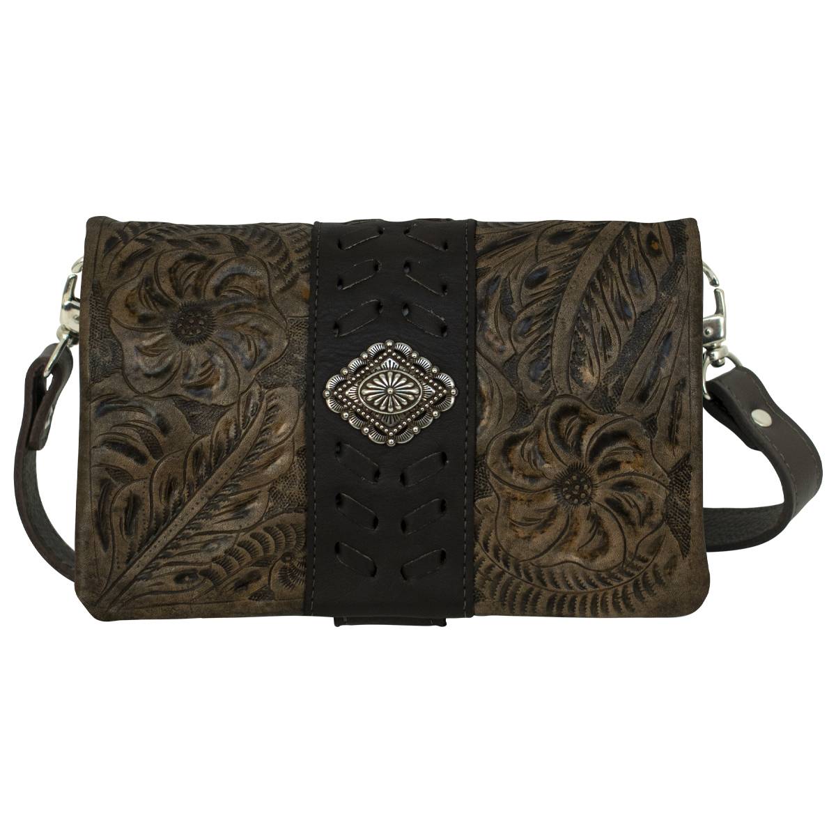 American West Large Grab-And-Go Foldover Crossbody Bag