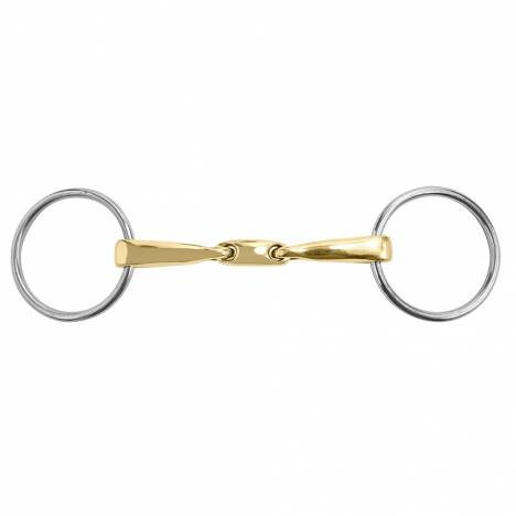 M. Toulouse Sanft Curved Mouth 14mm Loose Ring Snaffle Bit with Lozenge