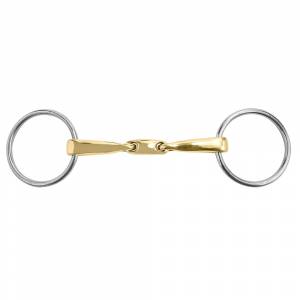 M. Toulouse Sanft Curved Mouth 14mm Loose Ring Snaffle Bit with Lozenge