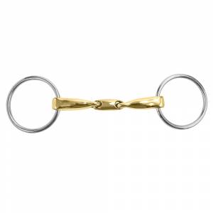 M. Toulouse Sanft Curved Mouth 16mm Loose Ring Snaffle Bit with Lozenge