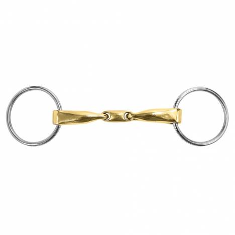 M. Toulouse Sanft Curved Mouth 18mm Loose Ring Snaffle Bit with Lozenge