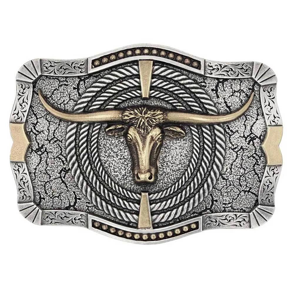 Montana Silversmiths Ropin Ready Longhorn Attitude Buckle