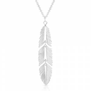 Montana Silversmiths Freedom Feather American Made Necklace