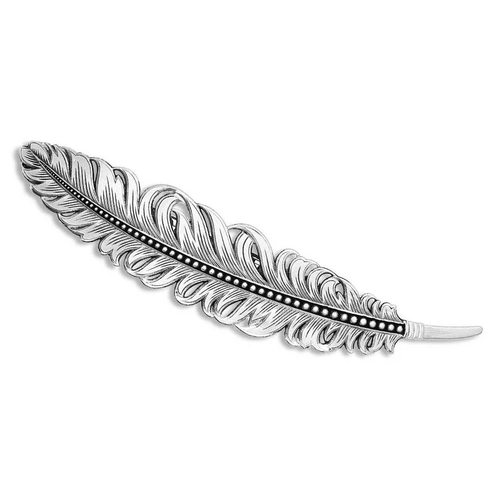 Montana Silversmiths Antiqued Montana Feather Barrette