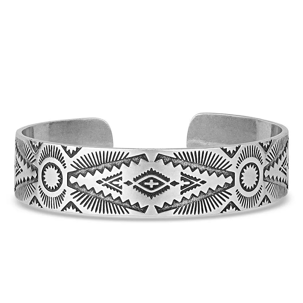Montana Silversmiths Shimmering Depths Geometric Cuff Bracelet