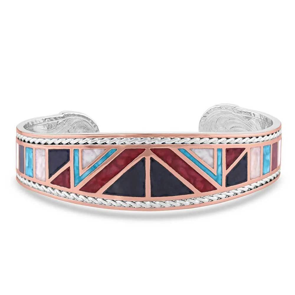 Montana Silversmiths American Legends Curved Cuff Bracelet