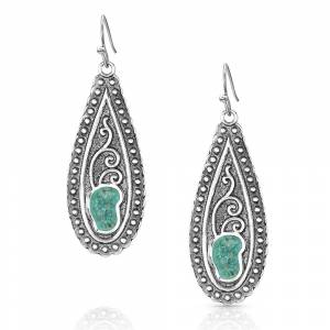 Montana Silversmiths Country Roads Turquoise Earrings