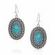 Montana Silversmiths Turquoise Magic Stamped Pendant Earrings