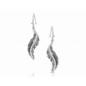 Montana Silversmiths All About The Curve Feather Earrings
